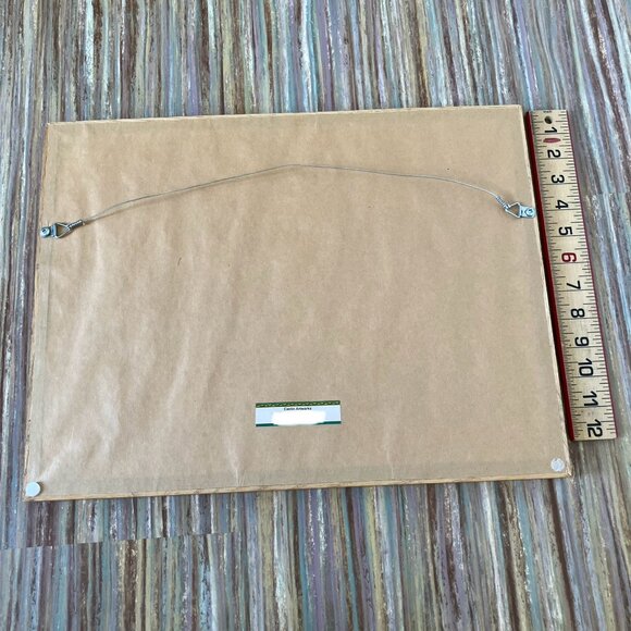 Mountain Forest Wooden Marquetry Framed Picture Inlay Wood Panel Caelin Artworks - Picture 6 of 6